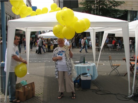 Unser "Luftballonmädchen" auf dem Tag der Diakonie
